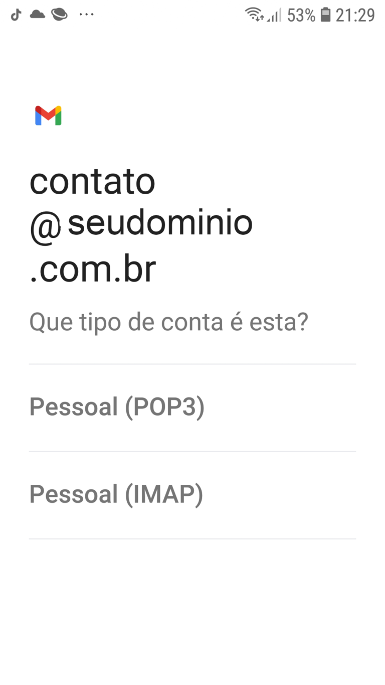 servidor de e-mail